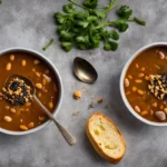 Recette soupe cremeuse de haricots noirs