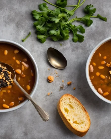 Recette soupe cremeuse de haricots noirs