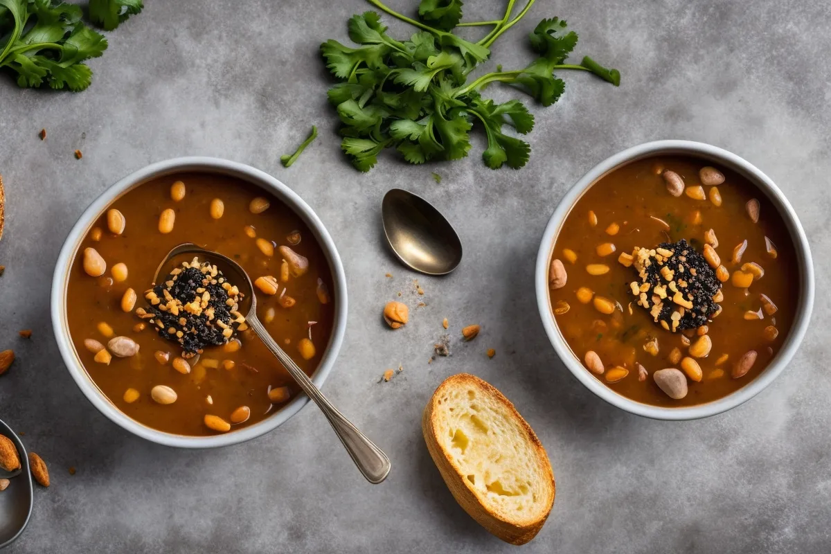 Recette soupe cremeuse de haricots noirs