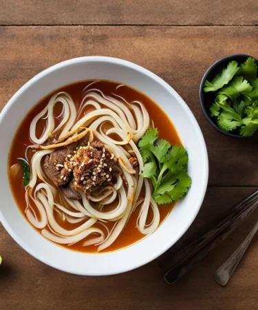 Recette soupe de boeuf et nouilles udon