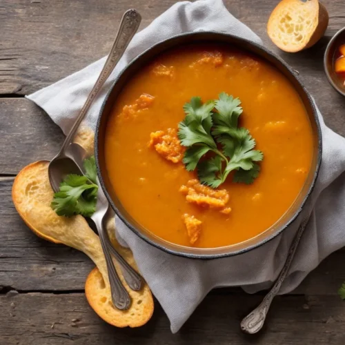 Recette soupe de carottes au gingembre