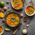 Recette soupe de legumes racines rotis