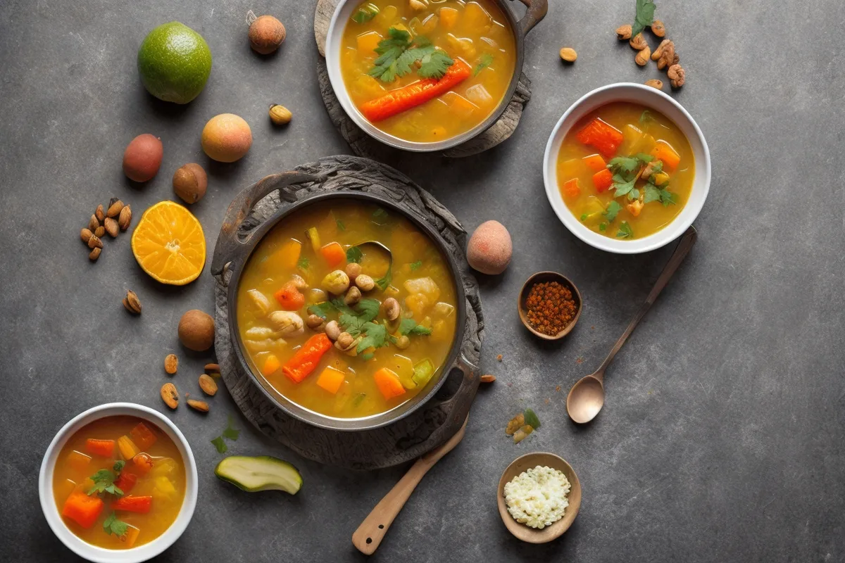 Recette soupe de legumes racines rotis