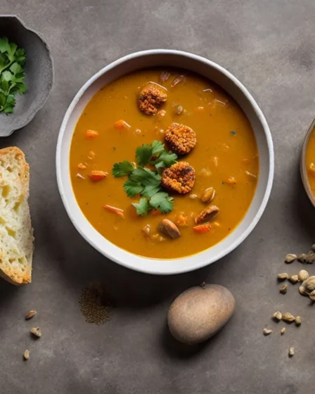 Recette soupe de lentilles corail et curry