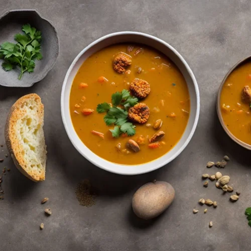 Recette soupe de lentilles corail et curry