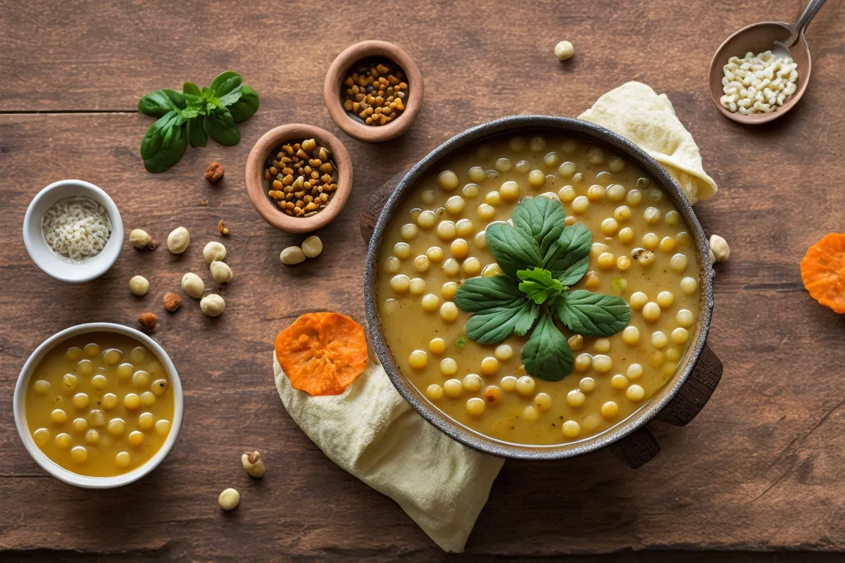Recette soupe de pois casses fumee