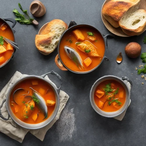 Recette soupe de poissons facon bouillabaisse