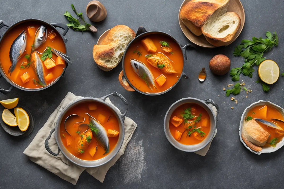 Recette soupe de poissons facon bouillabaisse