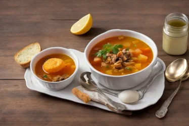 Recette soupe de ravioles au bouillon clair
