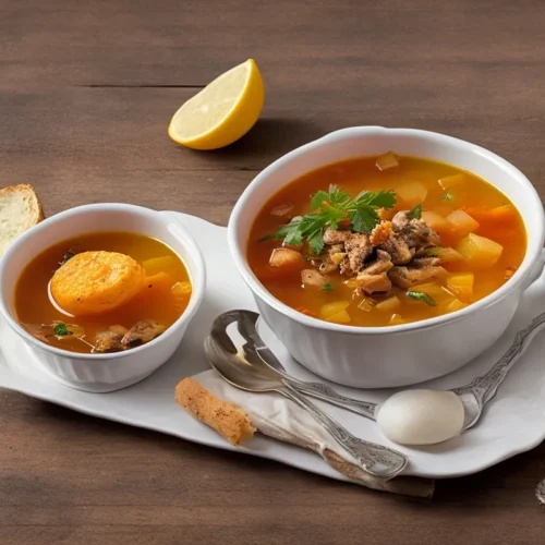 Recette soupe de ravioles au bouillon clair