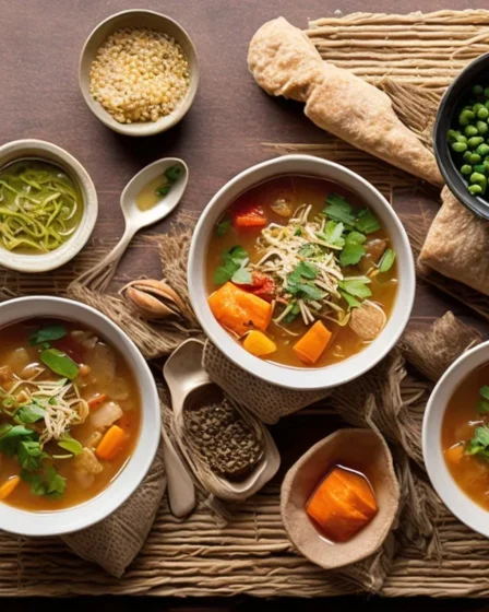 Recette soupe de riz et legumes style asiatique