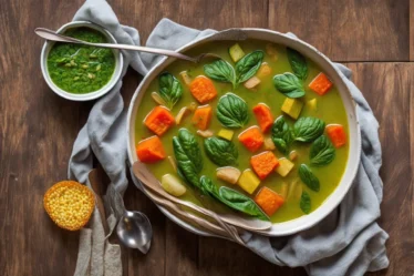 Recette soupe detox aux legumes verts