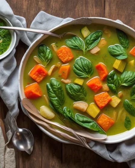 Recette soupe detox aux legumes verts