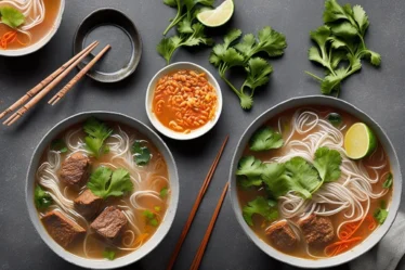 Recette soupe pho vietnamienne au boeuf