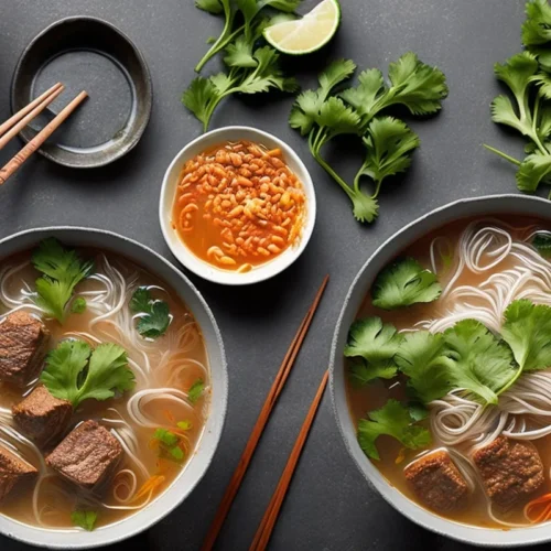 Recette soupe pho vietnamienne au boeuf