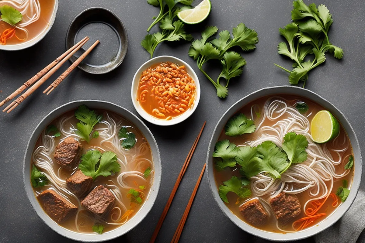 Recette soupe pho vietnamienne au boeuf