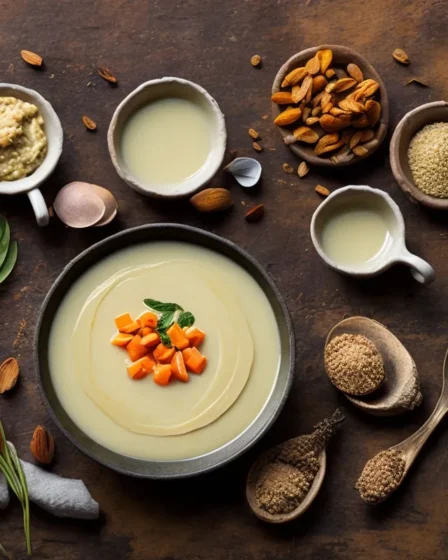 Recette veloute de carottes au lait damande