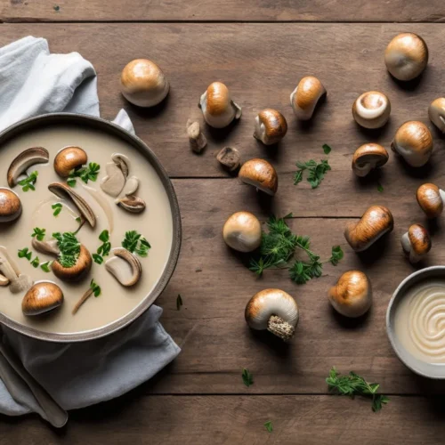 Recette veloute de champignons a la creme