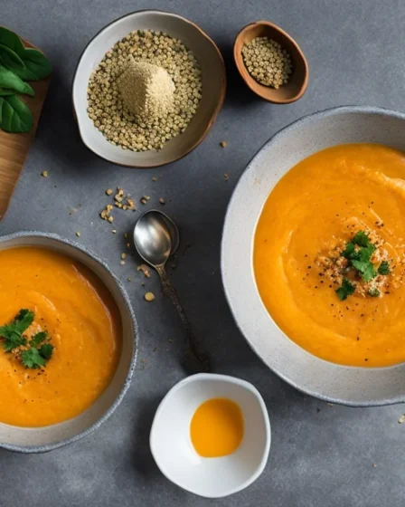 Recette veloute de patates douces au lait de coco