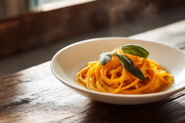 Velouté de courge spaghetti rôtie à la sauge