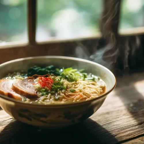 recette Ramen shoyu au porc effiloché