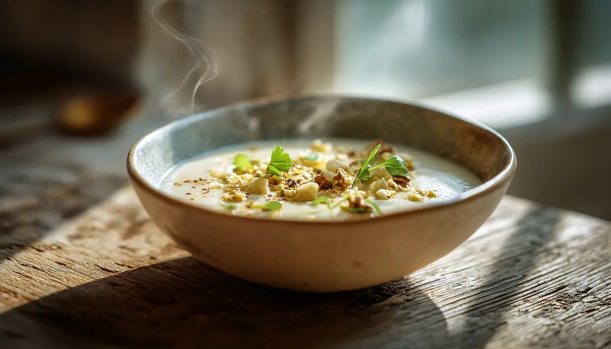 recette Velouté de poire et roquefort aux noix